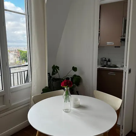Studio Junot - Montmartre Avec La Tour Eiffel *