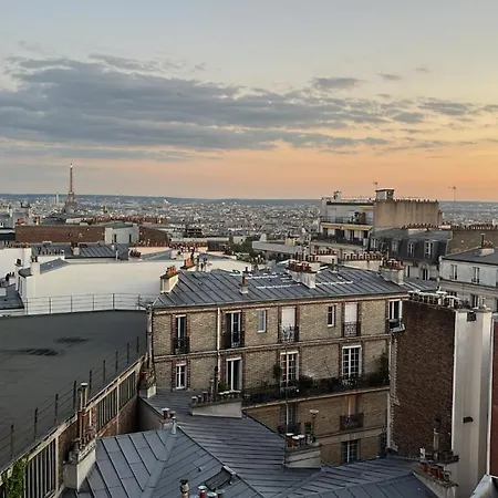 Studio Junot - Montmartre Avec La Tour Eiffel *